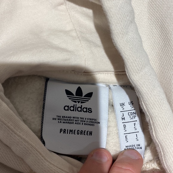 Adidas tan/ cream sweatshirt - Picture 3 of 3